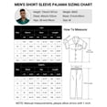 thumbnail image 6 of Mens Silk Satin Pajama Set Short Sleeve Button Down Pajama Set for Men 2 Piece Men's Satin Sleepwear Men's Long Pants Pajamas Set Mens Soft Loungewear Sets, S-XXL, 6 of 13