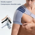 thumbnail image 3 of Support Brace For Torn Rotator Cuff Adjustable Shoulder Support Pad Belt Band Strap Wrap Compression Sleeves Back Brace Guard, 3 of 10
