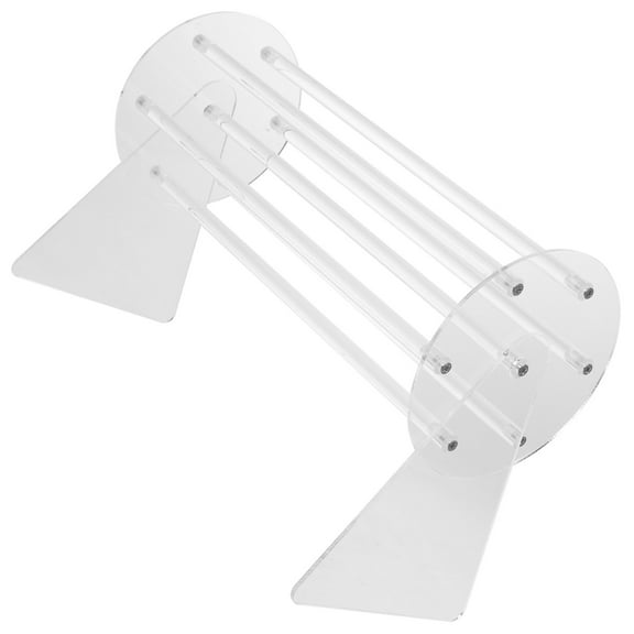 Soimiss 1Pcs Transparent Acrylic Claw Clip Display Stand For Women Home Use With 360 Degree Rotation