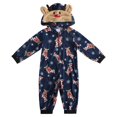 thumbnail image 2 of GRNSHTS Family Christmas Onesies Pajamas Sets Reindeer Hooded Romper PJ's Zipper Jumpsuit Loungewear, 2 of 6
