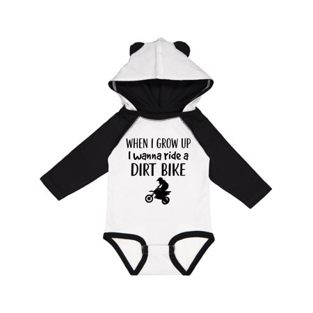 

Inktastic Motocross Dirt Biking Future Dirt Biker Gift Baby Boy or Baby Girl Long Sleeve Bodysuit