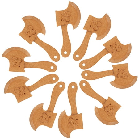 

10pcs Wooden Hatchet Mini Design Wooden Axe Decor Axe Decor Kids Gift Toys