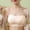 Beige, variant on Naughtyhood Women's Intimates Wire Free Underwear One-Piece Bra Everyday Lingerie