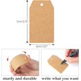 thumbnail image 3 of shiyou-Gift Tags,Kraft Paper Gift Tags with String,100 Pcs Blank Tags with String,Gift Tags Paper Tags Hang Tags with String Attached for Presents,Craft Projects,Xmas Gift,Gift Bags, 3 of 4
