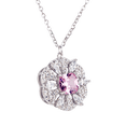thumbnail image 3 of Set de Joyería para Mujer Plata .925 con Zirconia Cúbica, LuckyLy Juego de Collar y Aretes Florales Brillantes – Regalos para Mamá y Regalos para Mujer Cumpleaños y Navidad, Modelo Fiora, 3 of 6