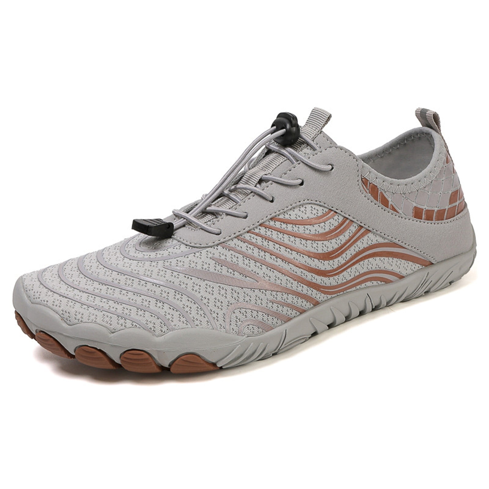 Win s Way Women's Barefoot Water Shoes, Minimalist Toe Sock Mesh Sneakers for Hiking & Fitness