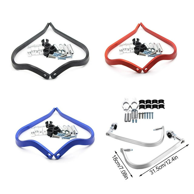 Barre de Protection de Main Allonger Anti Chute en Alliage d'Aluminium Roue Course Moto Poignée Montage Protection Moteur Accessoire Direction Rouge