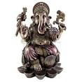 thumbnail image 1 of 18 Inch Ganesha Statue Figurine - Lord of Success, Bronze Colored, 1 of 1