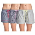 thumbnail image 1 of Casual Nights Women's 3 Pack Cotton Woven Lounge Boxer Shorts, 1 of 3