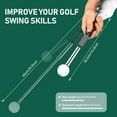 thumbnail image 3 of Telescopic Golf Swing Trainer - Retractable Click Club Trainer for Right-Handed Golfers, Indoor Practice Warm Up Stick for Strength Training, Chipping and Hitting Aid., 3 of 7