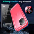thumbnail image 4 of TEMOGU-Phone Case for iPhone 15 - Compatible with iPhone 15 Waterproof Case, 360 Full Body Protection with Screen Protector [IP68 Waterproof Phone Case][Military-Grade Shockproof|Dustproof], Pink, 4 of 4