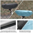 thumbnail image 2 of Paquete de 2 fundas de asiento impermeables para bicicleta de carretera, funda de sillín de bicicleta MTB, funda de sillín de 24*27cm (negro y azul), 2 of 5