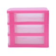 thumbnail image 4 of Mini translucent Drawer type plastic Storage Boxrose red 3 Layers, 4 of 5