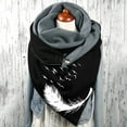 thumbnail image 2 of Edvintorg Fashion Winter Women Print Button Scarf Soft Wrap Casual Warm Scarves Shawls D, 2 of 3