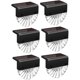 thumbnail image 1 of Luces solares para exteriores, paquete de 6 luces solares impermeables para escalones que se utilizan para barandillas, cubiertas, escaleras y jardín, 1 of 5