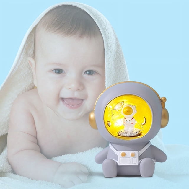 Luz nocturna de astronauta, luz nocturna de astronauta, tema espacial, decoración de escritorio, luz nocturna de astronauta, solución innovadora Jadeshay A