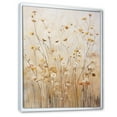 thumbnail image 2 of Designart "Whispering Gardens Of Beige Wildflowers VI" Wildflowers Floater Framed Wall Art Prints, 2 of 5
