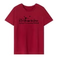 thumbnail image 3 of Camiseta de mujer con cuello redondo, camiseta básica transpirable para senderismo y acampada M, 3 of 7