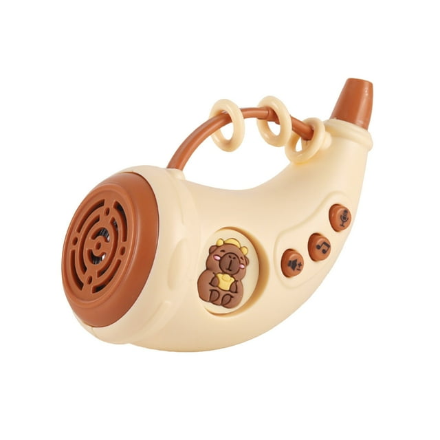 Brown B Pocket Recording Microphone Childrens Voice Recorder Interactive Sound Toy Compact Design
