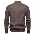 thumbnail image 4 of LOVZFMLL Sweaters for Men, Solid Color Acrylic Turtleneck Ribbed Pullover, Classic Casual Fashion Basic Layering Shirt, Warm Winter Tops, Fall Clothes, 4 of 4