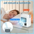 thumbnail image 2 of CAYNEL White Portable Air Conditioners with USB,Water Tank, Portable Air Cooling Fan Humidifier for Desktop, Office and Bedroom, 2 of 8