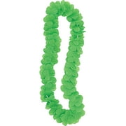 42" Fabric Lime Green Flower Lei