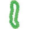 42" Fabric Lime Green Flower Lei