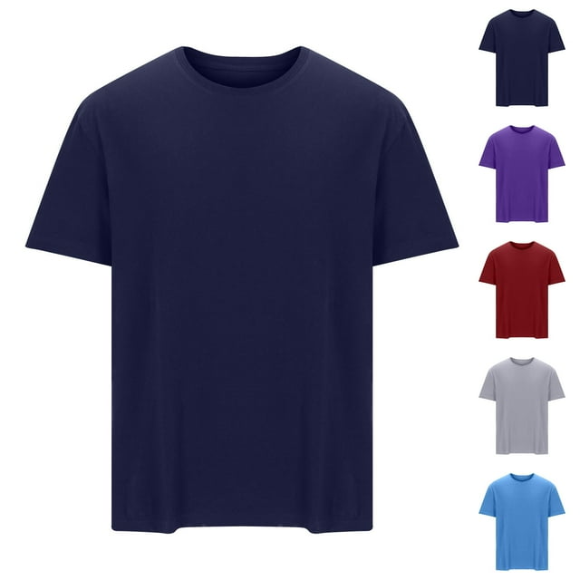 Gspmoly T-Shirt pour Homme, T-Shirt d'Été Décontracté Ample à Manches Courtes et Col Rond pour Homme Hauts d'Été jusqu'à 65 % de Rabais