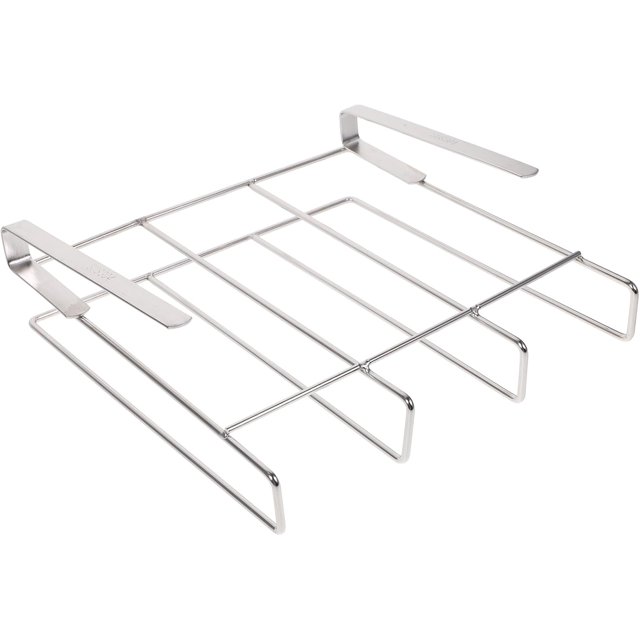 HUGFEGWE Stainless Steel Hanging Chopping Board Rack, Multi-Use Kitchen Organizer for Cutting Boards, Pot Lids, and Utensils, Space-Saving Under Cabinet Holder, Silver, 10.55 x 10.16 x CA919-104947