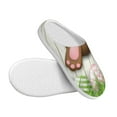 thumbnail image 3 of Disketp Brown Bunny Women's Men's Slippers Plush Slip-On House Slipper for Winter Indoor Soft Cushion Non-slip Fluffy Slides Slippers-46/47, 3 of 7