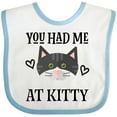 thumbnail image 3 of Inktastic Kitty Cat Baby Gift Girls Baby Bib, 3 of 4