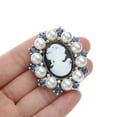 thumbnail image 3 of SIEYIO Fashion Pearl Lady Vintage Cameo Victorian Style Wedding Party Brooch Pin, 3 of 8