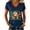 Dark Blue, variant on 250 Years America Shirt for Women, 1776-2026 Freedom Graphic Tee, V Neck Short Sleeve Relaxed Fit Top for Independence Day July 4th