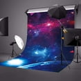 thumbnail image 2 of ABPHOTO Polyester 5x7ft Starry Universe Backdrop Bright Stars Large Earth Photography Background, 2 of 5