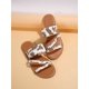 thumbnail image 2 of Women's Fashionable Flat Cow Print Slippers, 2 of 5