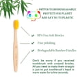 thumbnail image 2 of Cepillo de dientes Virgin Forest Kids de bambú biodegradable, juego de 4, 2 of 7
