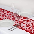 thumbnail image 4 of QPENWEI Camino de mesa con decoración para el día de San Valentín: camino de mesa de encaje rojo de 33 x 183 cm para fiestas de bodas, decoraciones para el día de San Valentín, decoración romántica pa, 4 of 5