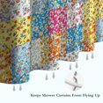 thumbnail image 6 of Pioneer Flower Floral Print Pattern Shower Curtain 72"x84", Bathroom Decorative Shower Curtain Set with 12 Hooks, Waterproof Washable, 6 of 6