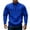 A-Blue349, variant on Mens Sweatshirts Vintage Half Zip Stand Up Trendy Pullover Sweatshirt Chest Zip Pockets Front Kangaroo Pocket Solid Color Top