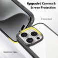 thumbnail image 6 of Allytechgroup iPhone 16 Pro Max Case Clear, Slim Fit Acrylic Transparent Shockproof Not-Yellowing Bumper Minimalist Phone Case for Apple iPhone 16 Pro Max, Black, 6 of 6
