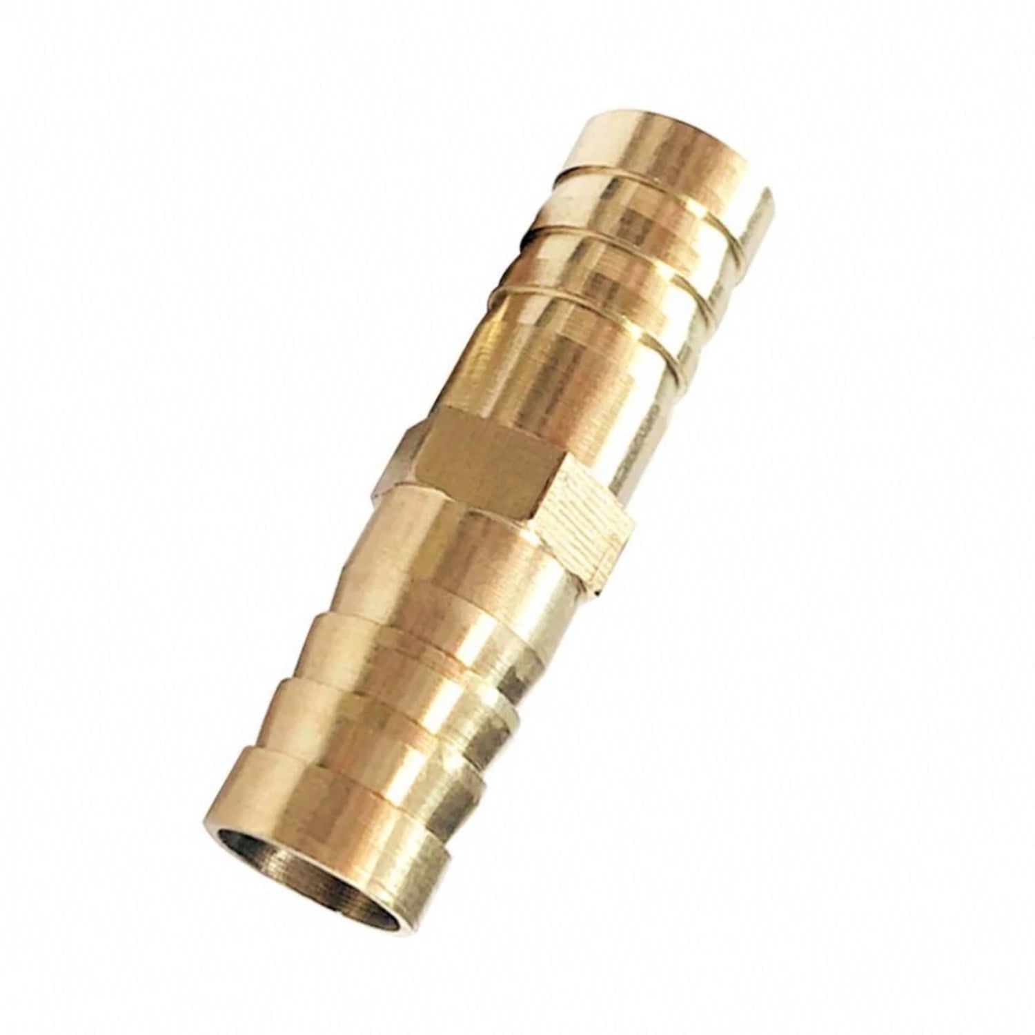 5/8 Hose Barb Fitting, Brass Hex Barbed Splicer Union Fitting Tube
