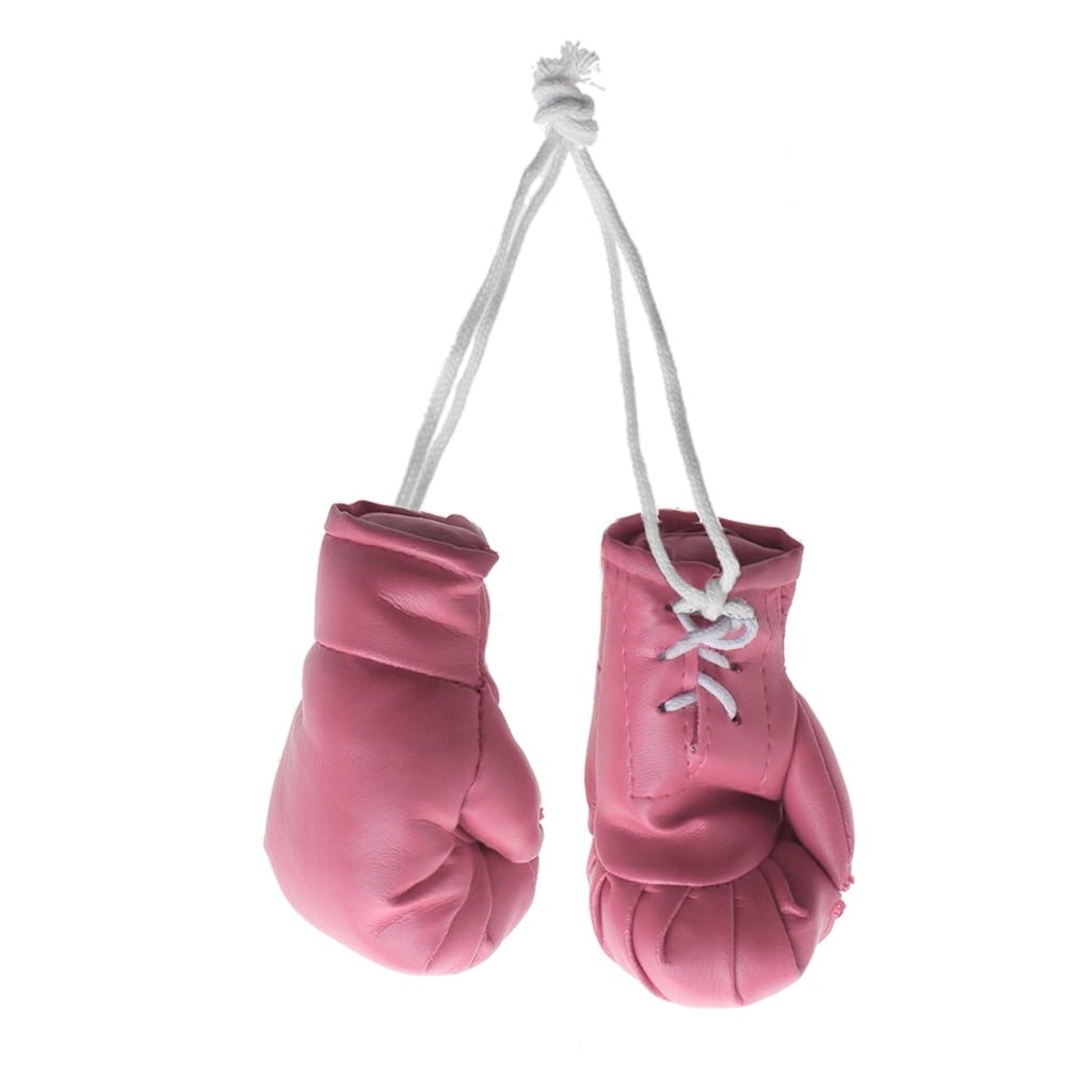 GENEMA Mini 2 Pcs Boxing Gloves Black / Blue/ Pink Boxing Gloves Pendant Boxing Glove