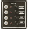 SWITCH PANEL, LED TOGGLE (12V) 4 GANG