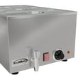 thumbnail image 4 of 6 Qt. Three-Section Electric Countertop Food Warmer With Faucet, CFW-3T., 4 of 10