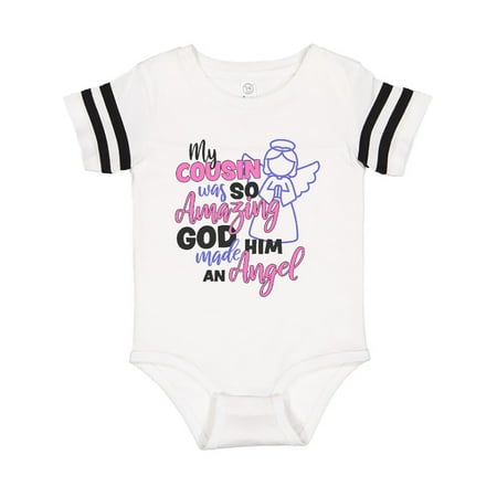 

Inktastic My Cousin was so Amazing God Made him an Angel Gift Baby Girl Bodysuit