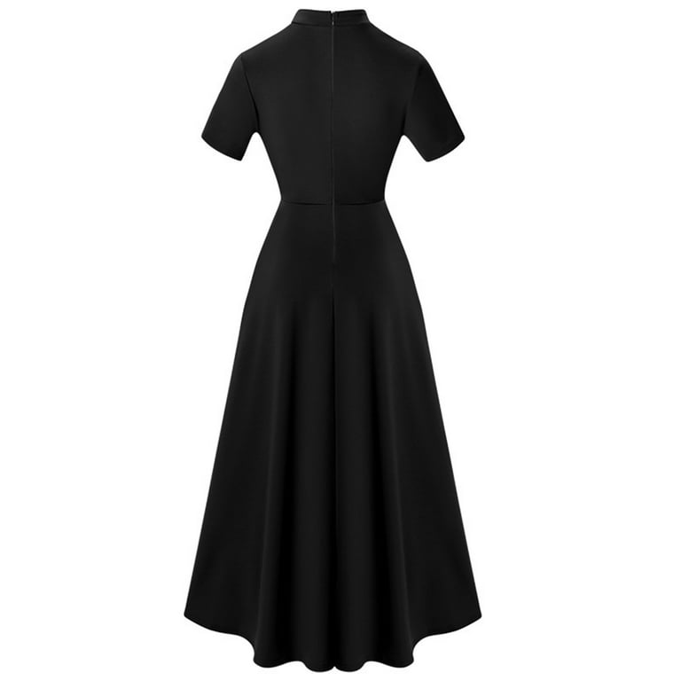 long dresses with short sleeves casual PRETTYGARDEN Women's Summer Maxi Dress Casual Wrap Floral Boho Short S