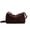 dark coffee, variant on Genuine Leather Shoulder Bag, Women's Suede Barrel Underarm Crossbody Purse