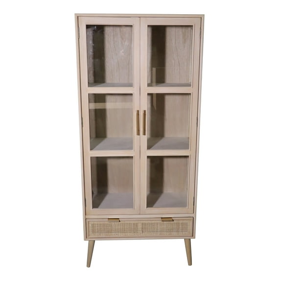 A&B Home 28" Two-Door Cabinet - Natural