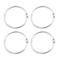 thumbnail image 3 of 12pcs 20mm Inner Dia Book Office Metal Loose Leaf Binder Hinge Snap Ring Keyring, 3 of 5
