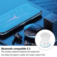 thumbnail image 4 of Methold Lenovo Running Jogging Fitness Cancelación de ruido Auriculares compatibles con Bluetooth con estuche de carga Teléfono móvil Auriculares Cables de audio/vídeo Blanco, 4 of 6
